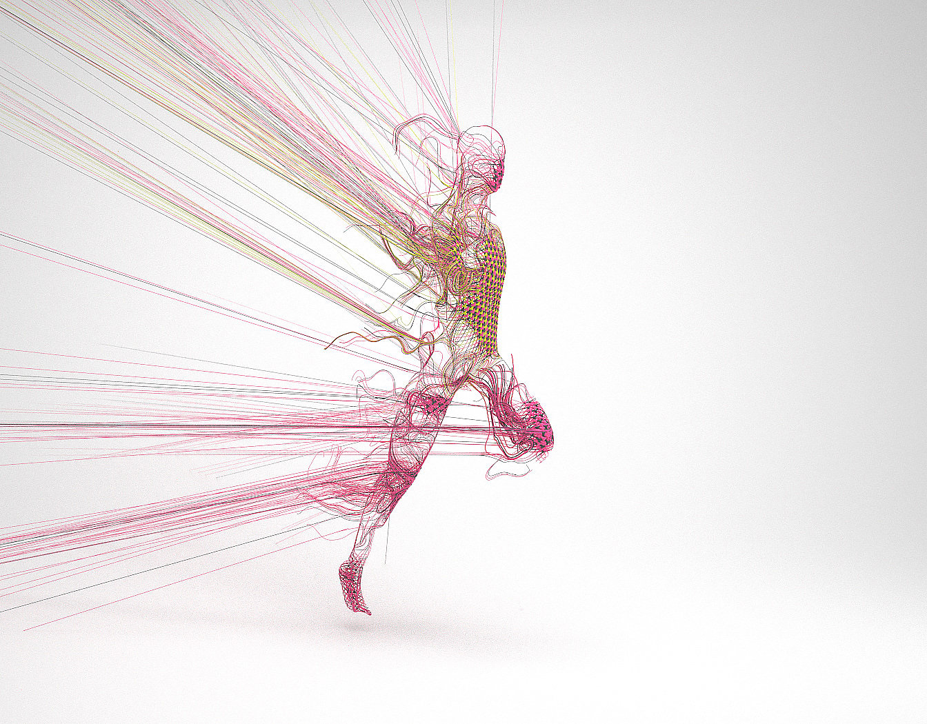 Generative Art，3d，program，shoes，nike，