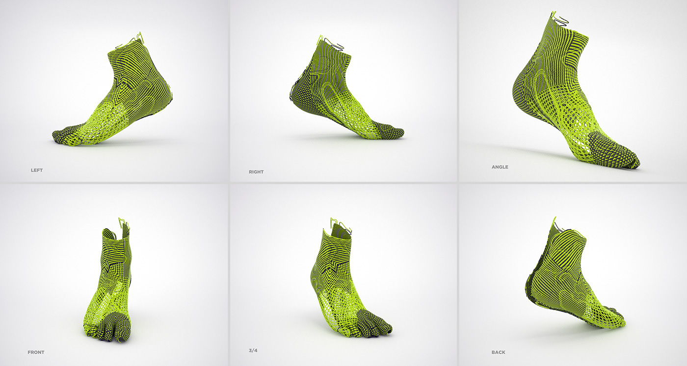 Generative Art，3d，program，shoes，nike，