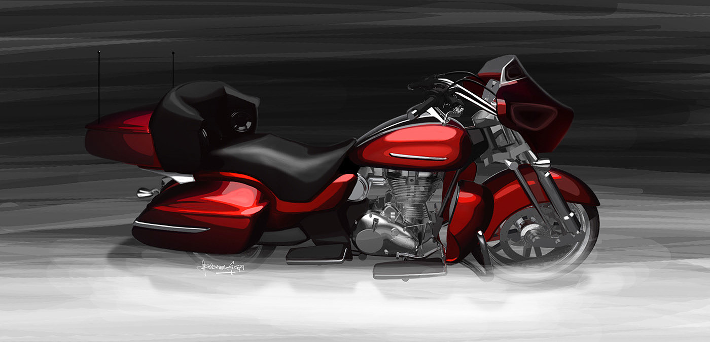 motorcycle，concept，classic，handsome，