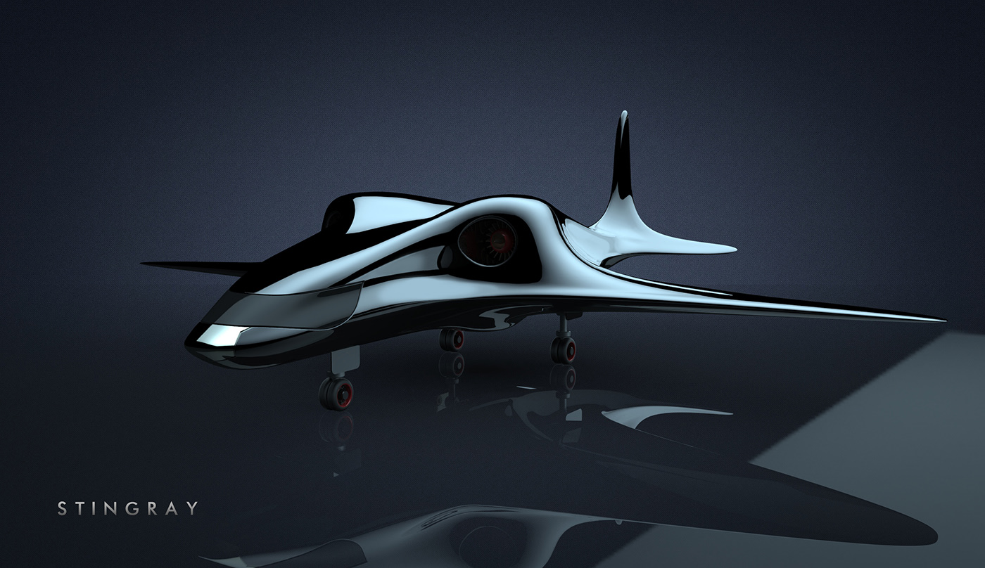 vehicle，aircraft，survey，Stingray，streamline，Design，