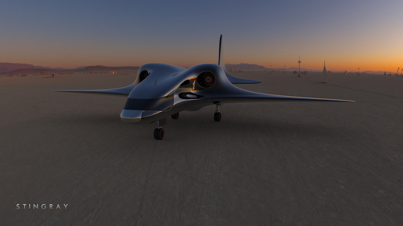 vehicle，aircraft，survey，Stingray，streamline，Design，