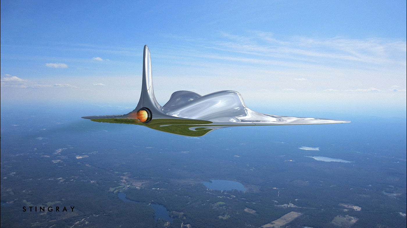 vehicle，aircraft，survey，Stingray，streamline，Design，
