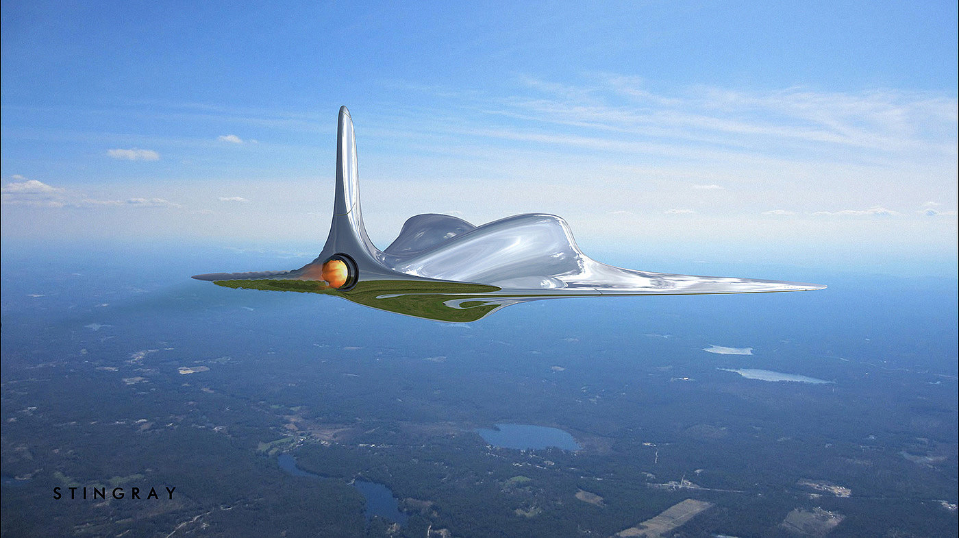 vehicle，aircraft，survey，Stingray，streamline，Design，