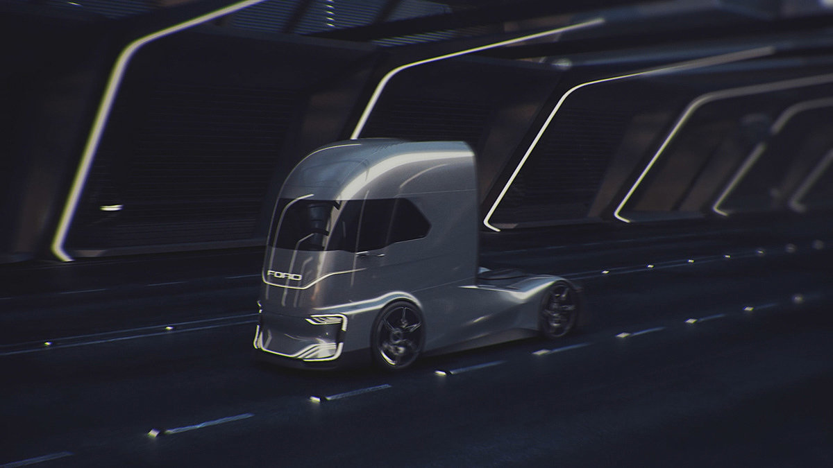 vehicle，Ford，ford，truck，Automatic driving，aerodynamics，environment protection，