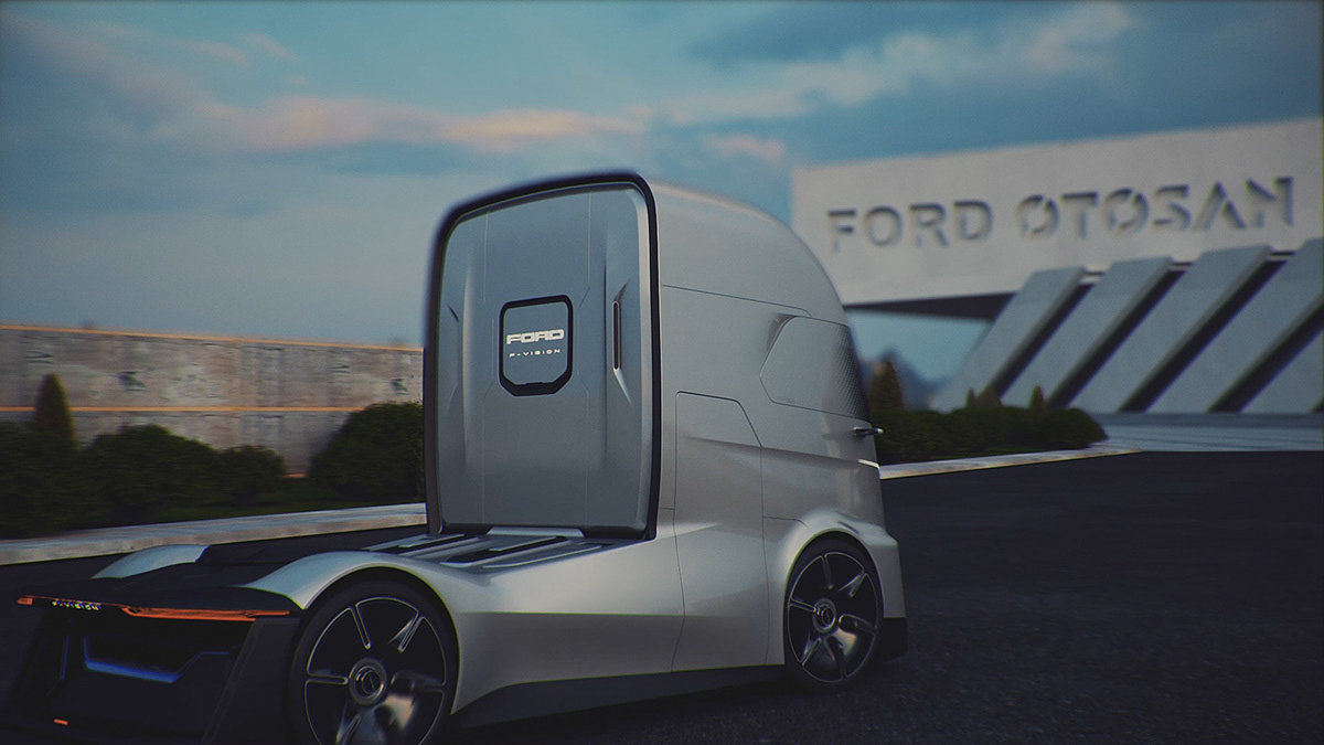 vehicle，Ford，ford，truck，Automatic driving，aerodynamics，environment protection，