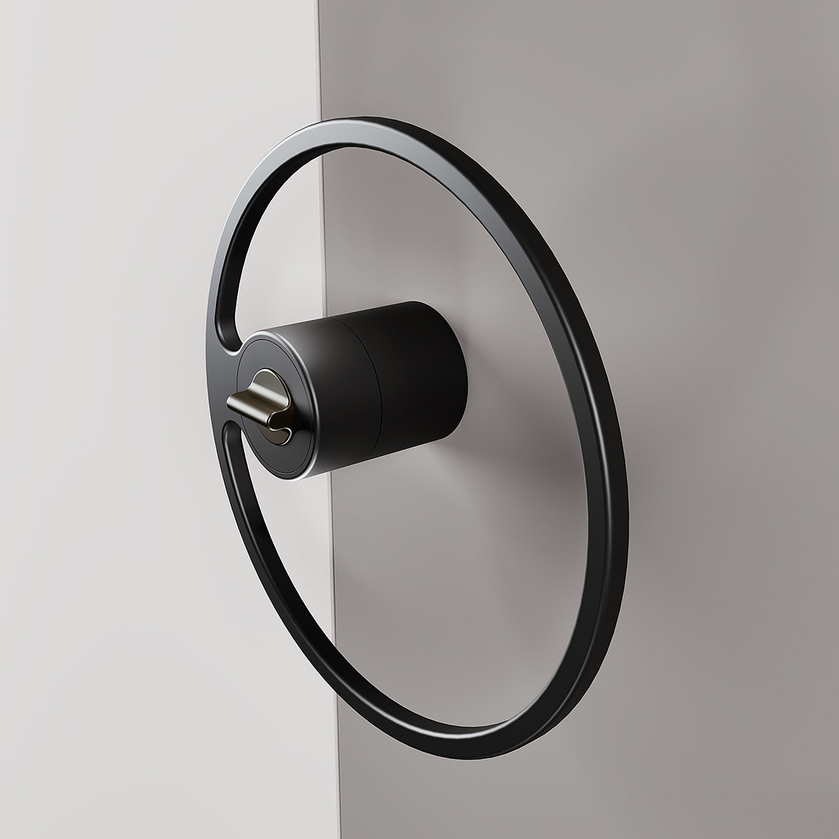 Door handle，product design，circular，Hollowed out，Interior design，