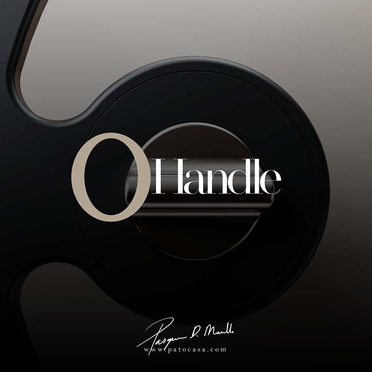 Door handle，product design，circular，Hollowed out，Interior design，