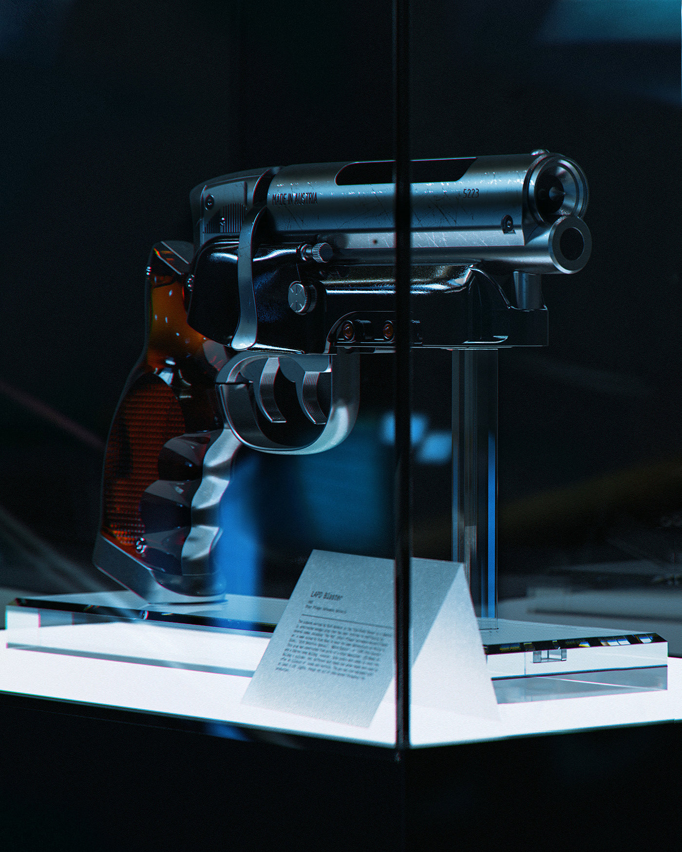 Deckard's Blaster，3d建模，道具，