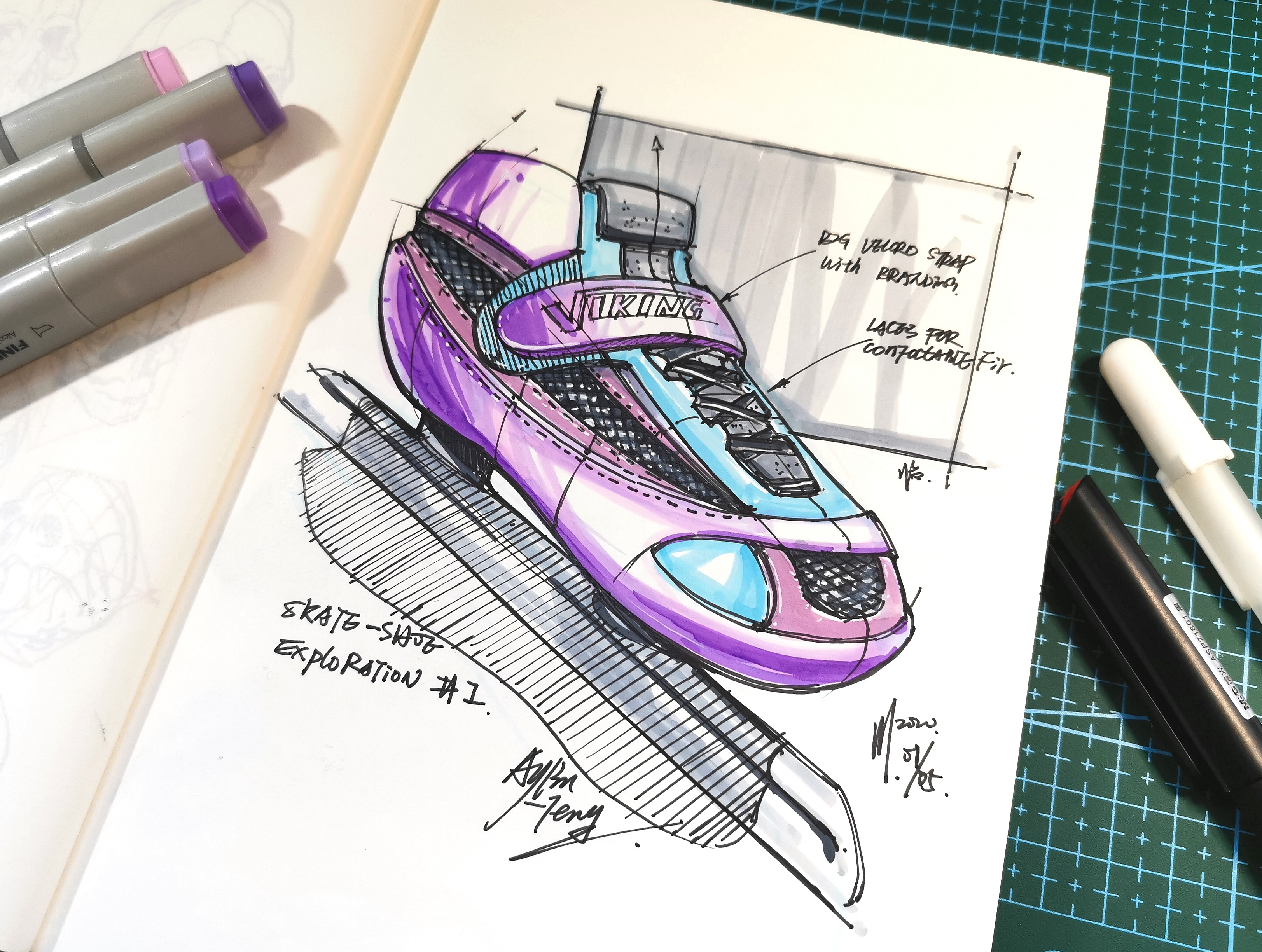 Designer's hand-painted book，Pursue dream Jiangnan Design Postgraduate Entrance Examination，Postgraduate entrance examination for industrial product design，Hand drawn industrial product design，Teng Yilin，