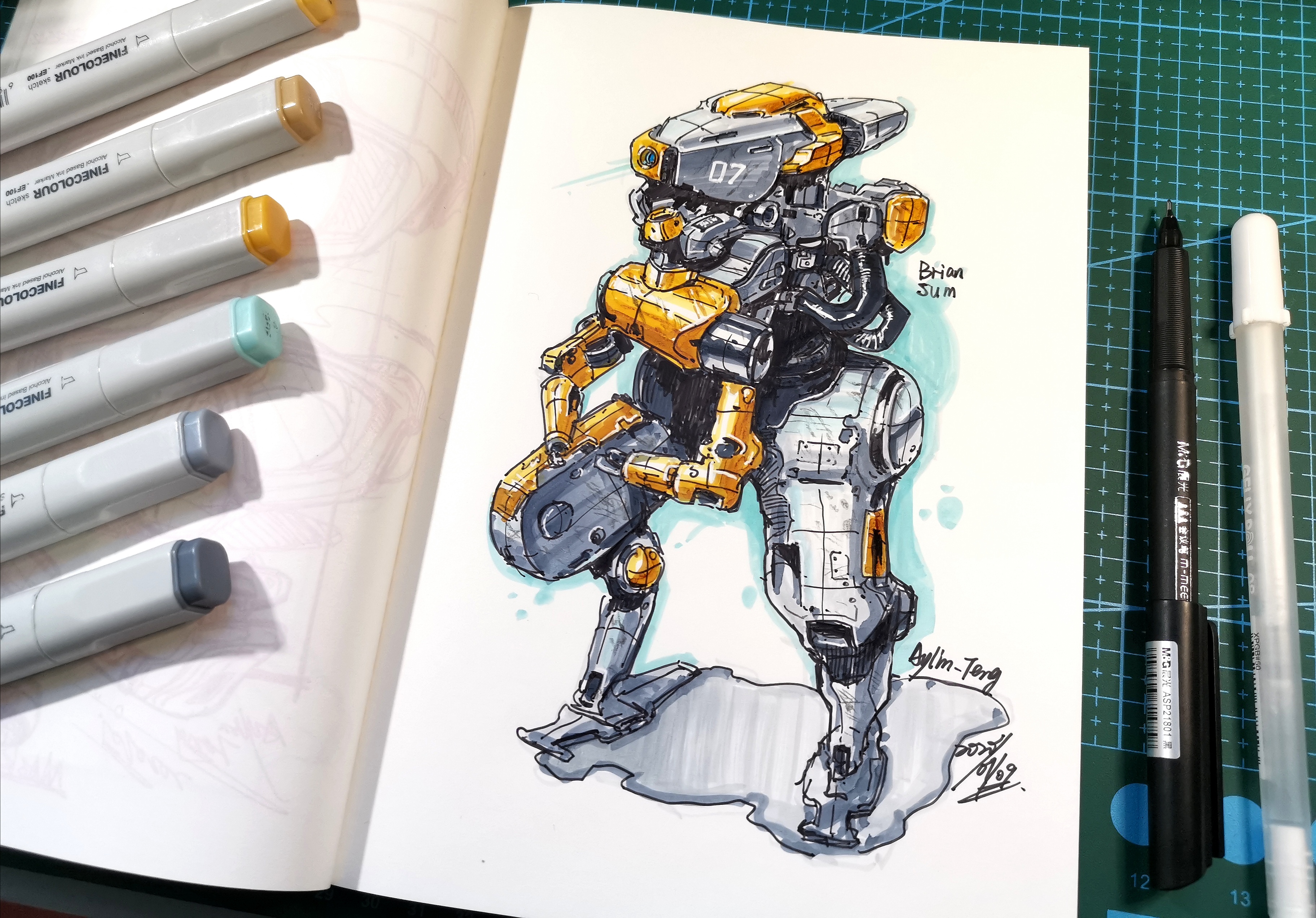 Designer's hand-painted book，Pursue dream Jiangnan Design Postgraduate Entrance Examination，Postgraduate entrance examination for industrial product design，Hand drawn industrial product design，Teng Yilin，