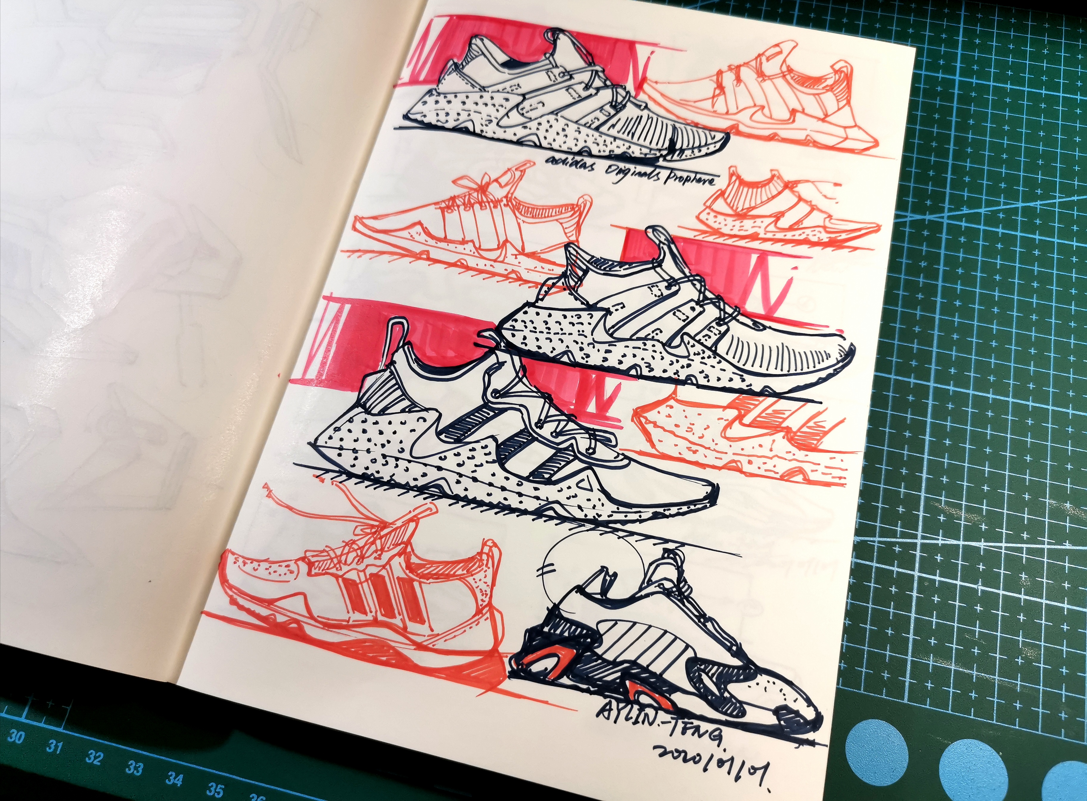 Designer's hand-painted book，Pursue dream Jiangnan Design Postgraduate Entrance Examination，Postgraduate entrance examination for industrial product design，Hand drawn industrial product design，Teng Yilin，