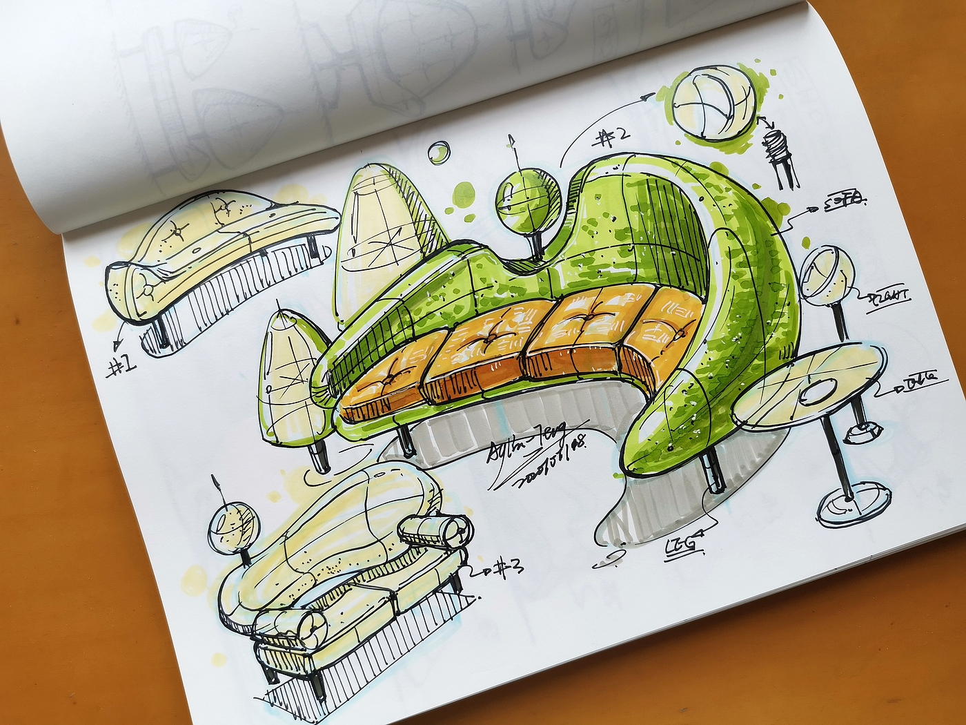 Teng Yilin，Hand drawn industrial product design，Postgraduate entrance examination for industrial product design，Pursue dream Jiangnan Design Postgraduate Entrance Examination，Designer's hand-painted book，