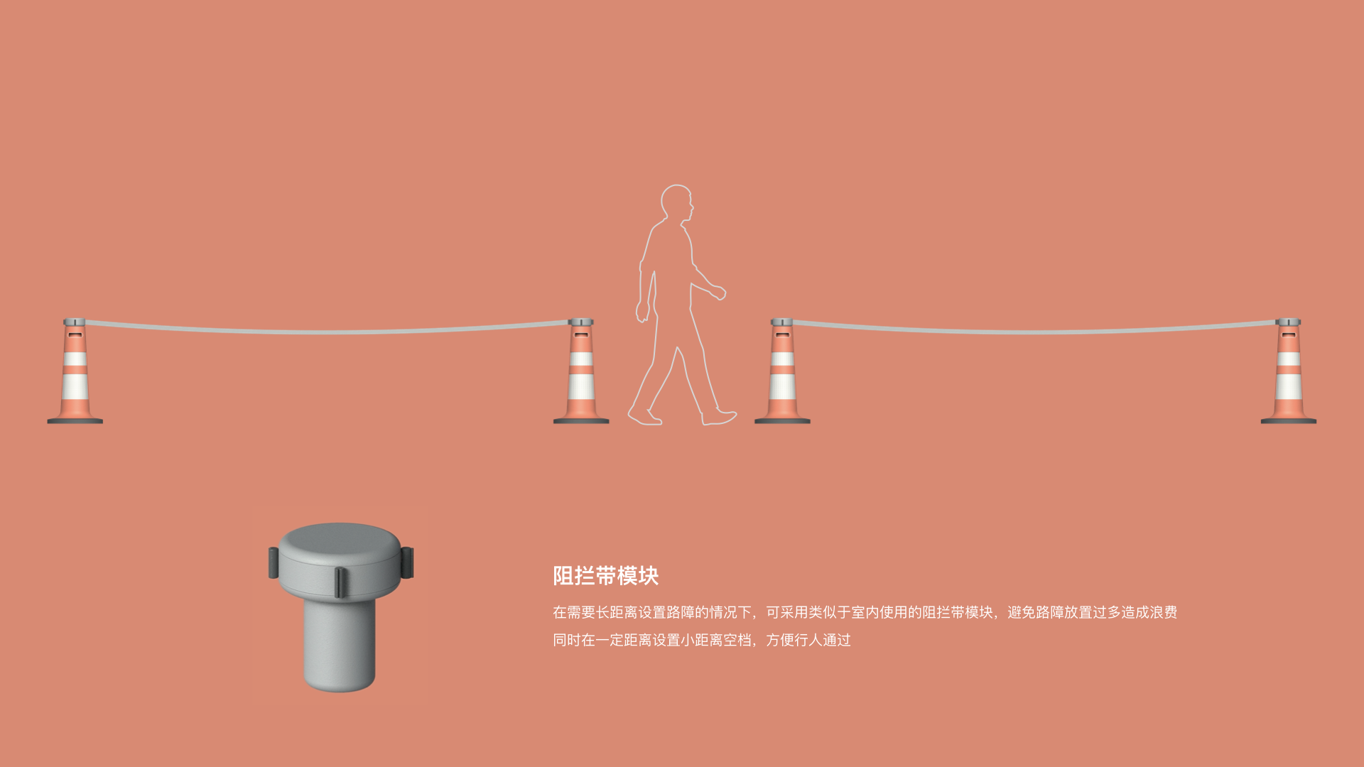 modularization，Roadblock，Road cone，