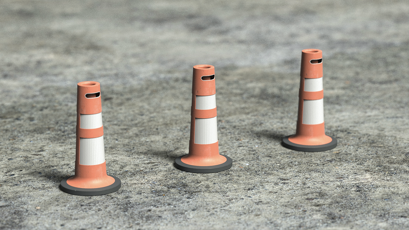 modularization，Roadblock，Road cone，