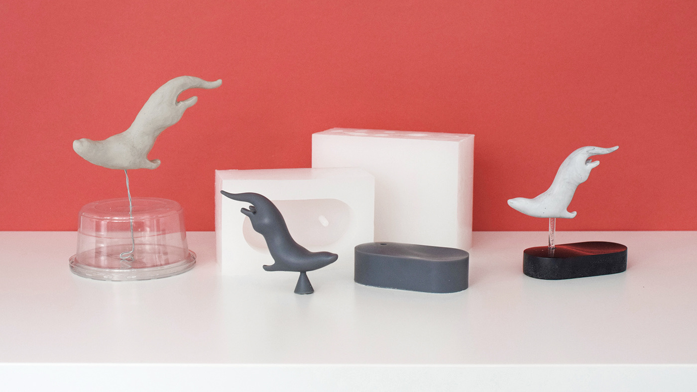 Otter，Jewelry storage rack，clay，