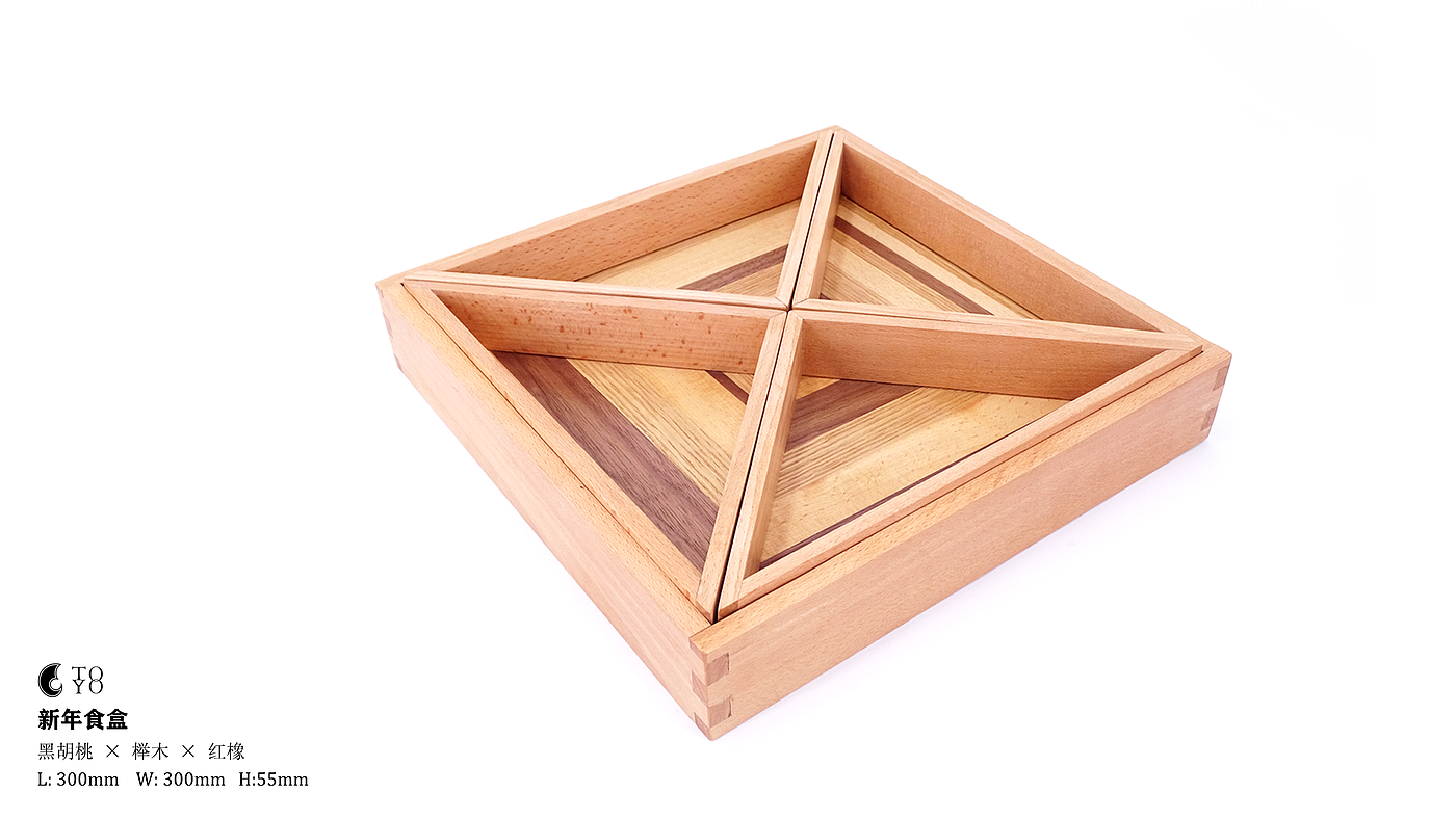 Creative wood，Candy box，Log splicing，