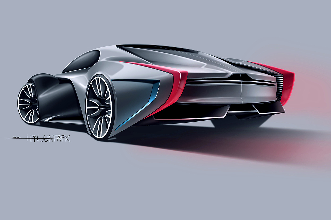 Automatic design，Hand drawn，Render，Cool，industrial design，