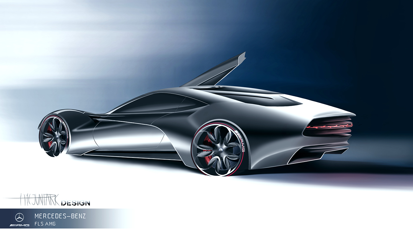 Automatic design，Hand drawn，Render，Cool，industrial design，