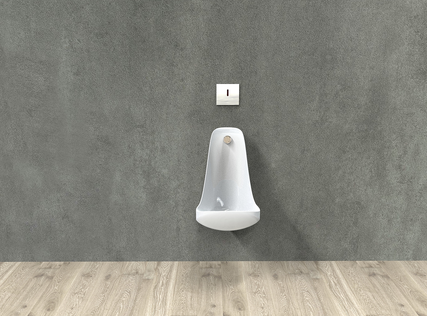 Design of wall hung urinal，