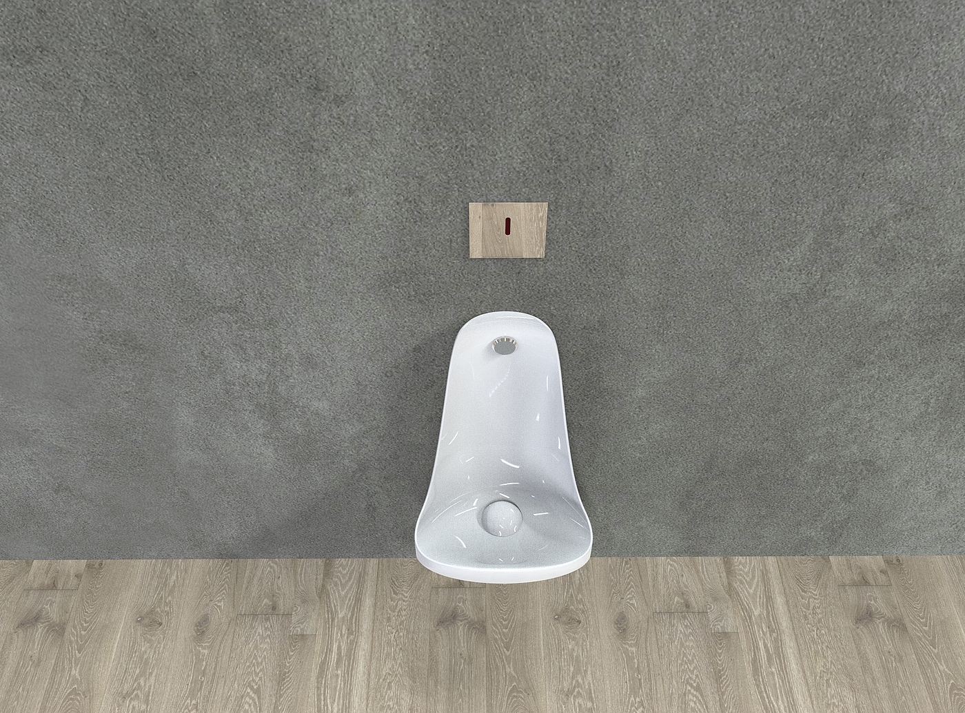 Design of wall hung urinal，