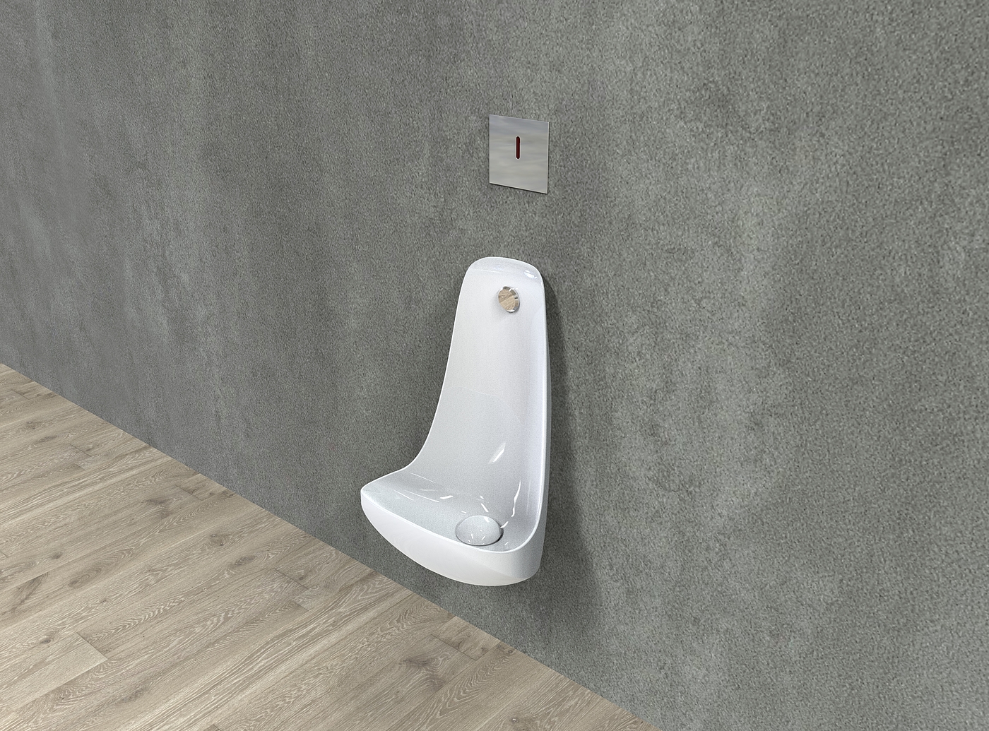 Design of wall hung urinal，