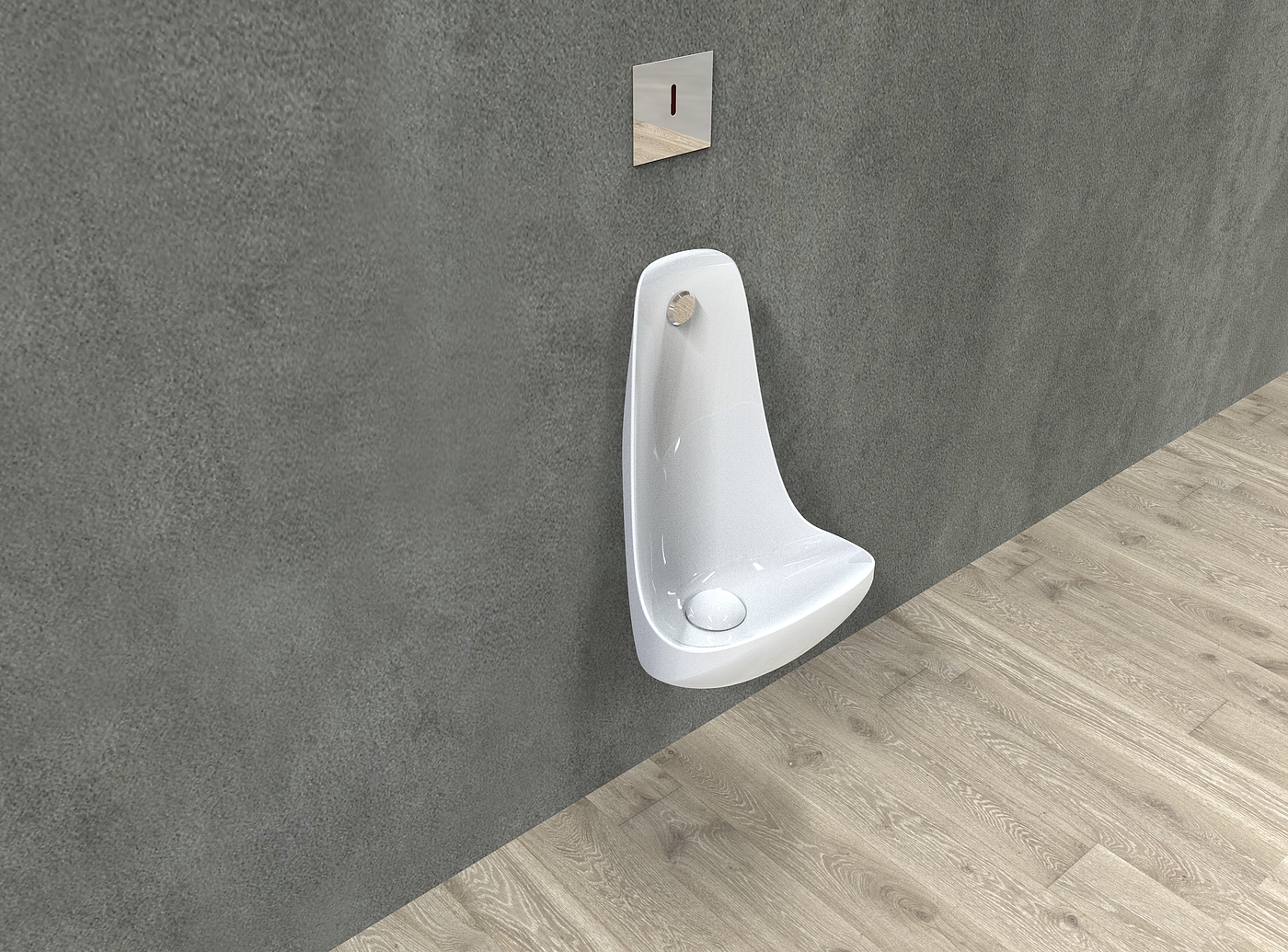 Design of wall hung urinal，