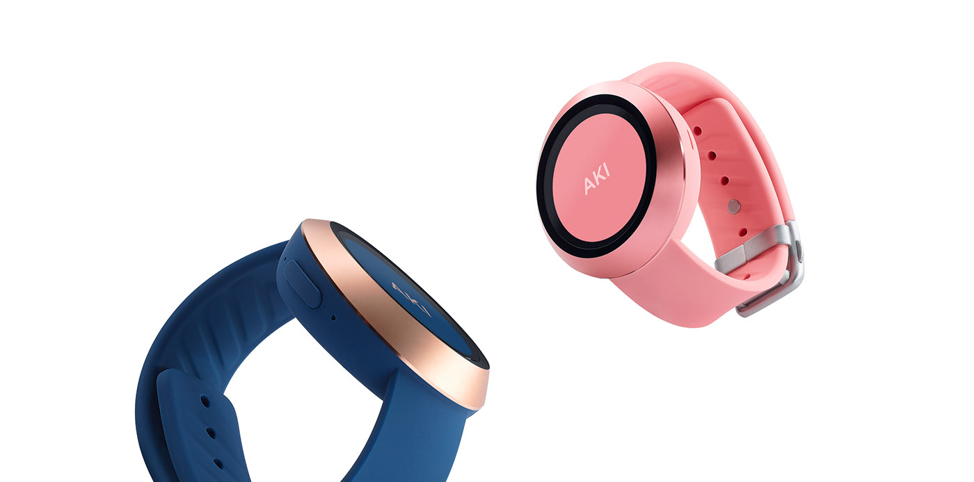 Wrist watch，Wristwatch，children，waterproof，app，AKI，KIM SEUNGWOO，Wireless charging，