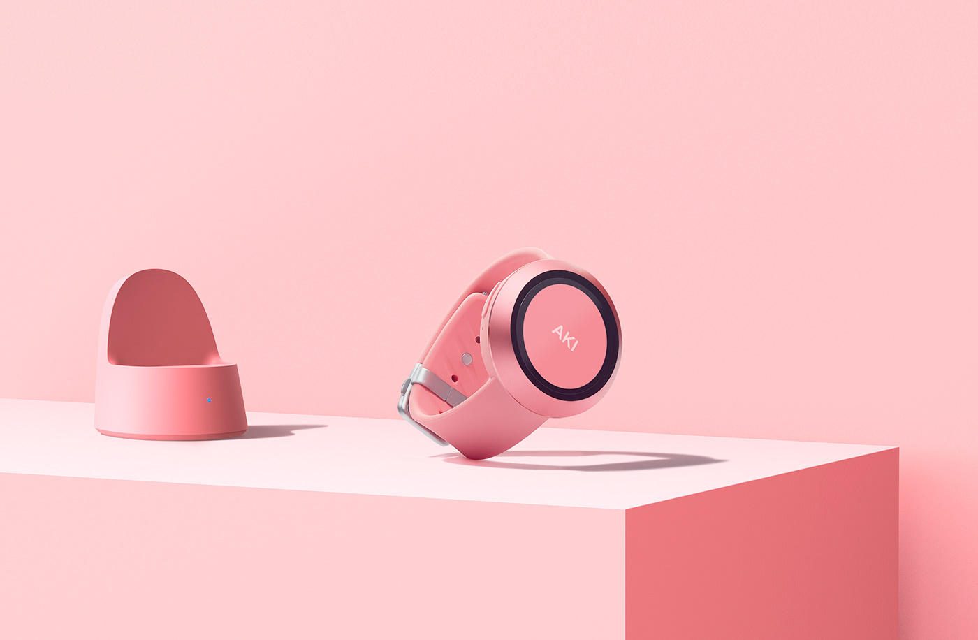 Wrist watch，Wristwatch，children，waterproof，app，AKI，KIM SEUNGWOO，Wireless charging，