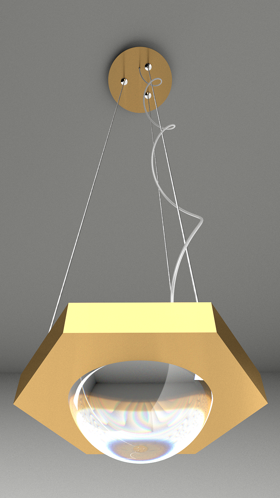 a chandelier，