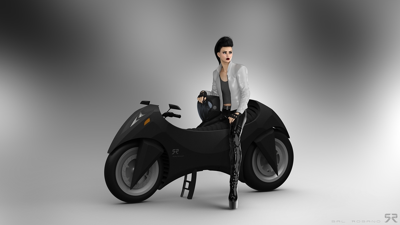 industrial design，motorcycle，Unique shape，intelligence，science and technology，