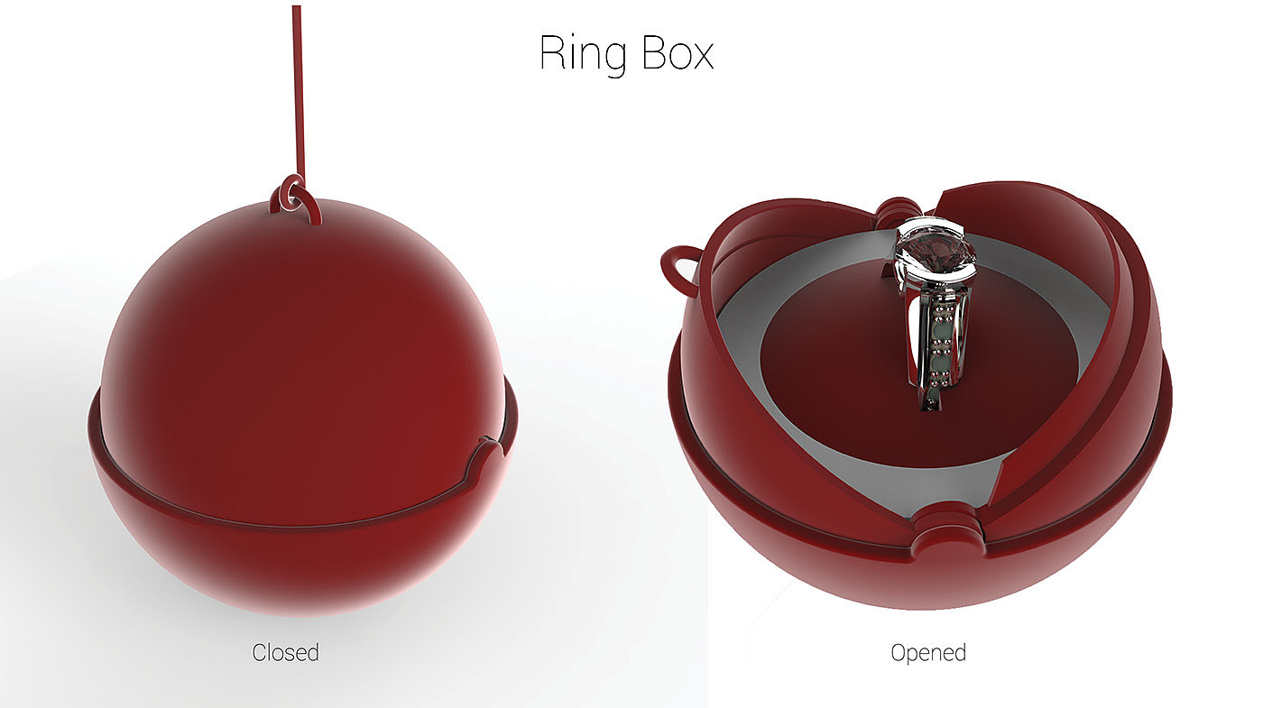 Ring Box - Design an Engagement Ring Box - 普象网