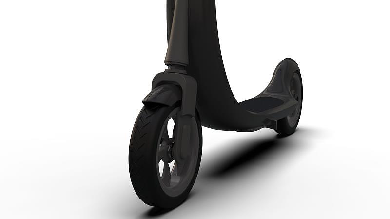 Electric scooter，streamline，Tactile brake，Hidden structural components，