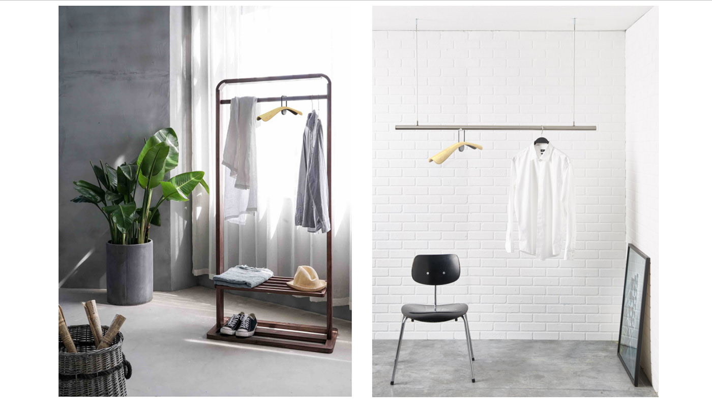 coat hanger，MUJI，wooden ，Simplicity，