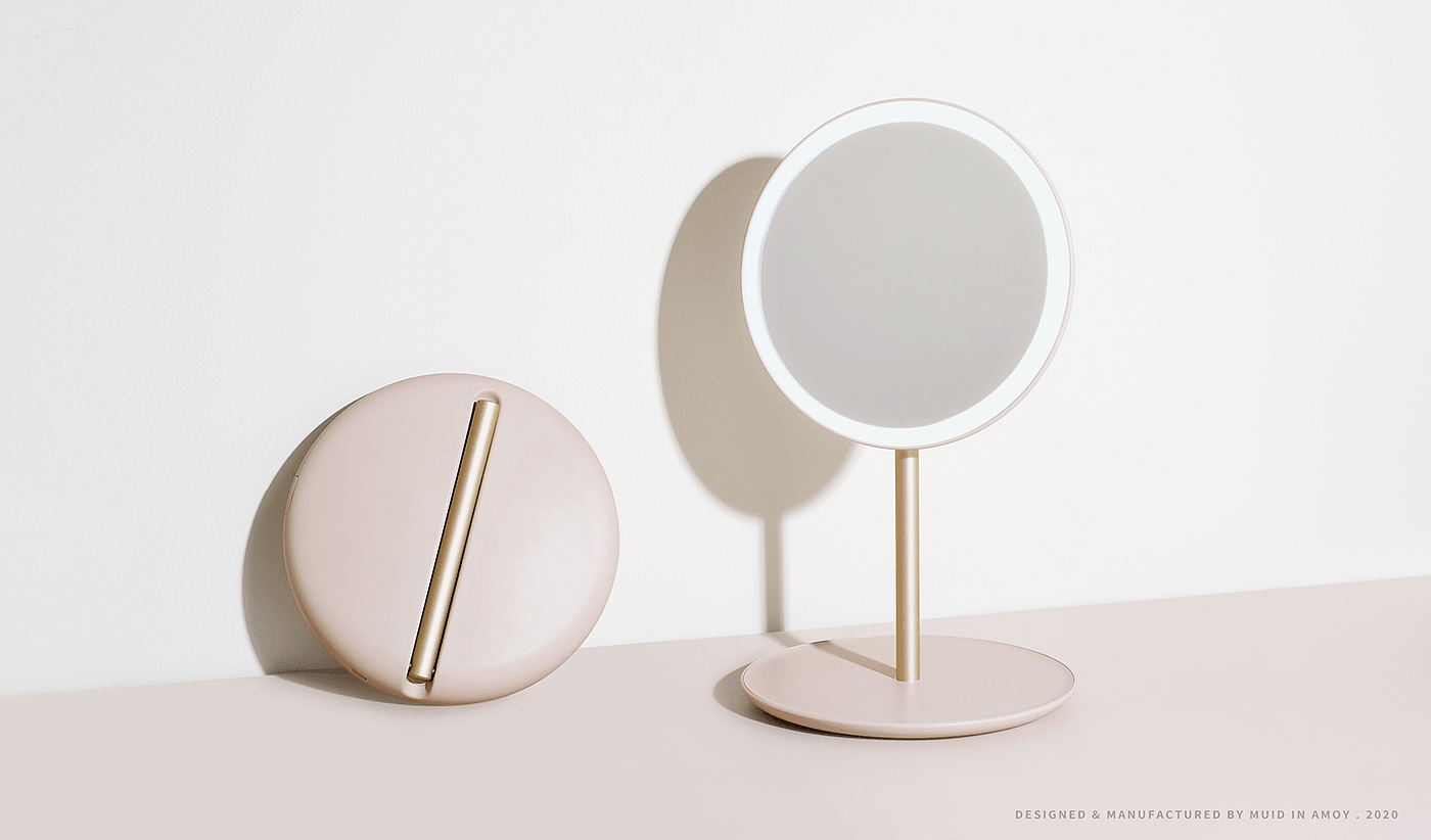 Simplicity，Foldable，Beauty makeup，Portable，mirror，