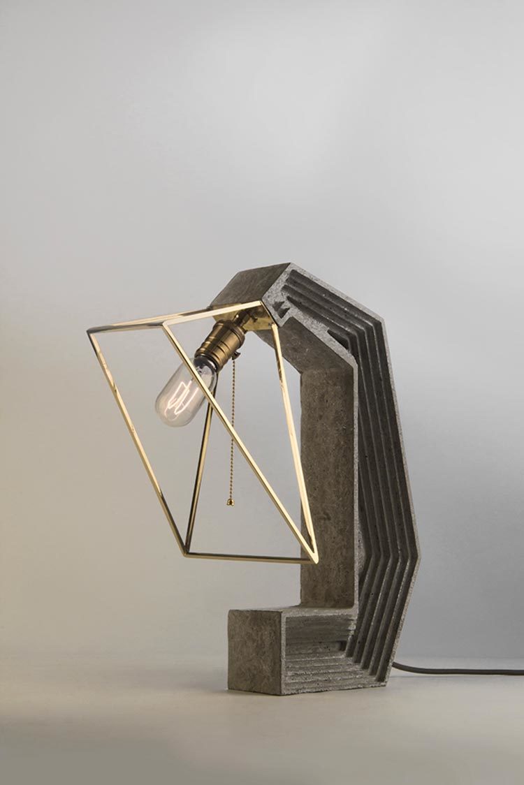 Home Furnishing，lighting，Desk lamp，concrete，Simplicity，