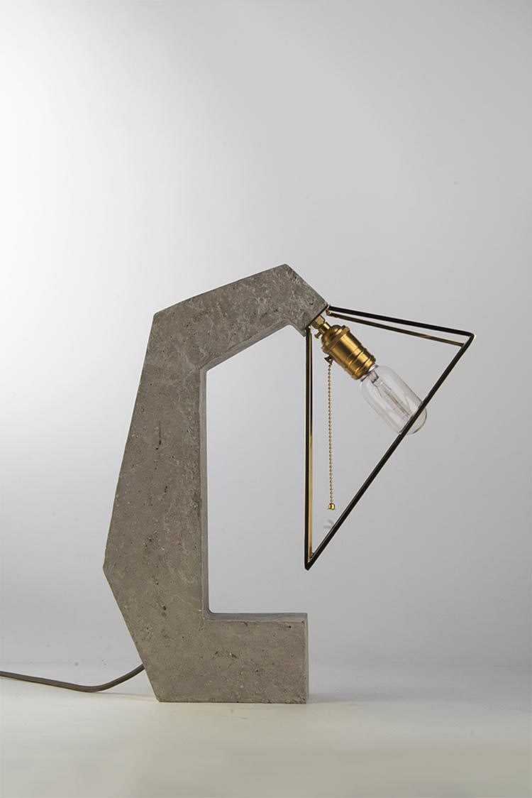 Home Furnishing，lighting，Desk lamp，concrete，Simplicity，