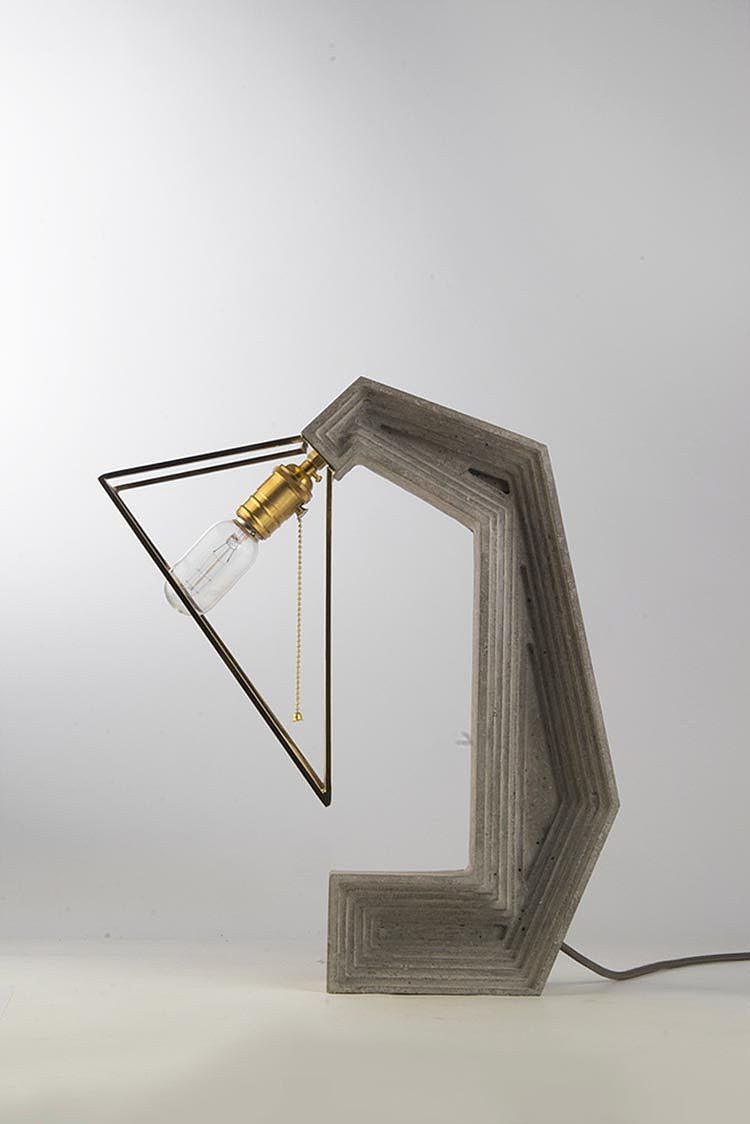 Home Furnishing，lighting，Desk lamp，concrete，Simplicity，