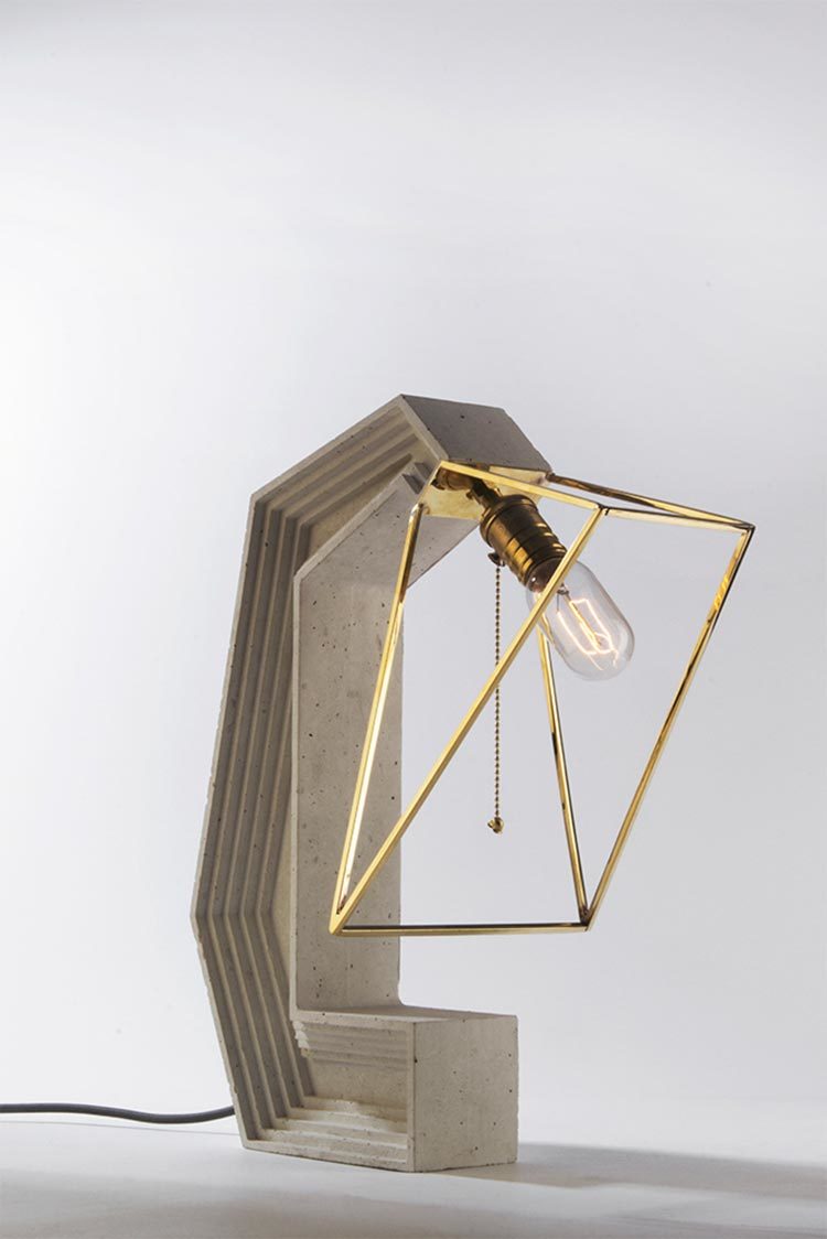 Home Furnishing，lighting，Desk lamp，concrete，Simplicity，