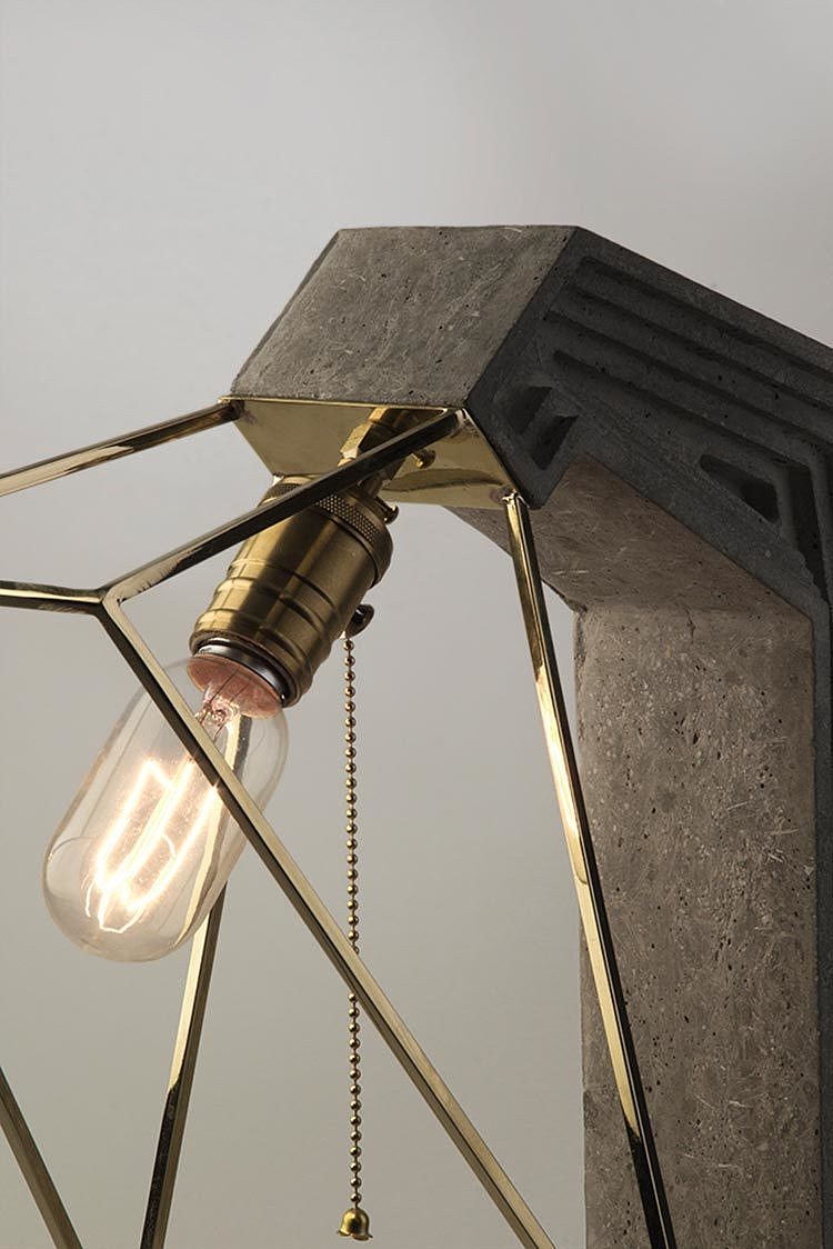 Home Furnishing，lighting，Desk lamp，concrete，Simplicity，