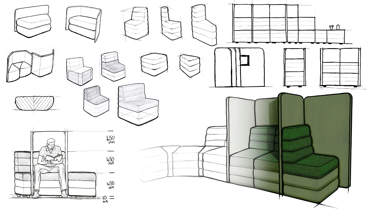 modularization，Reconfigure，Design，system，Furniture home，