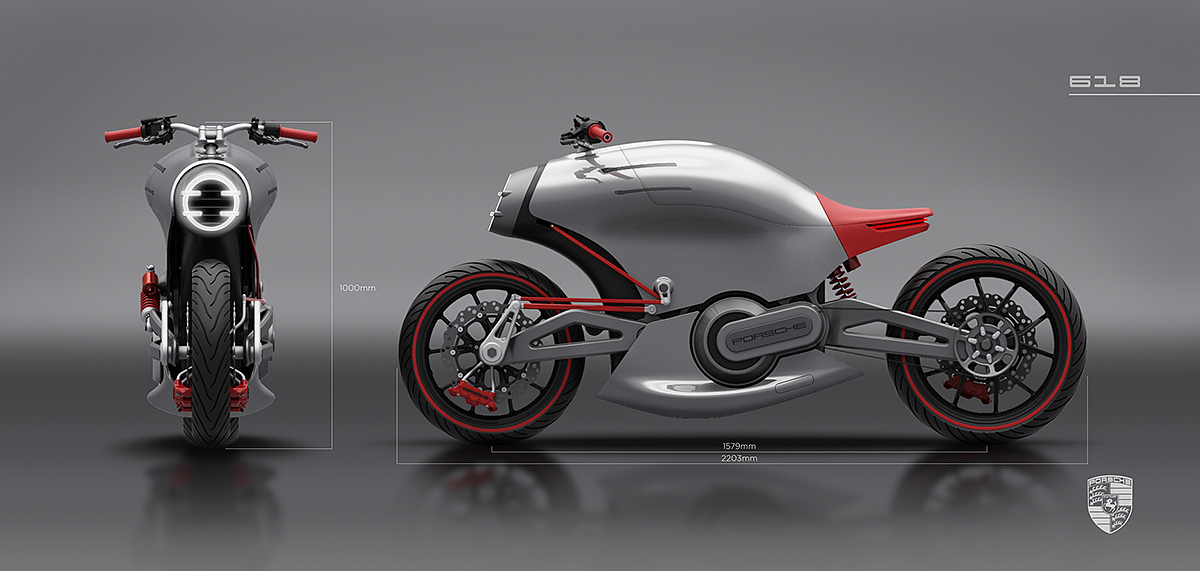 intelligence，Porsche，science and technology，industrial design，Cool，Motorcycle design，