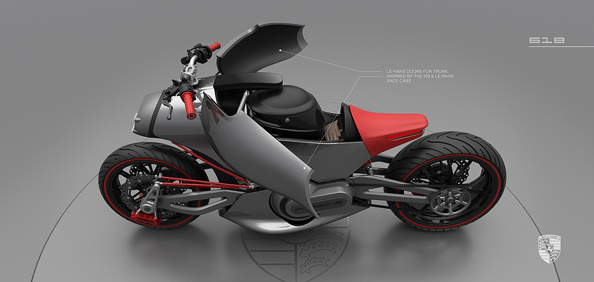 intelligence，Porsche，science and technology，industrial design，Cool，Motorcycle design，