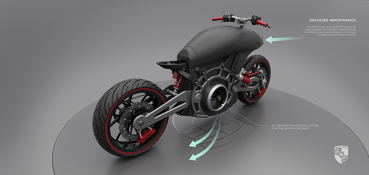 intelligence，Porsche，science and technology，industrial design，Cool，Motorcycle design，