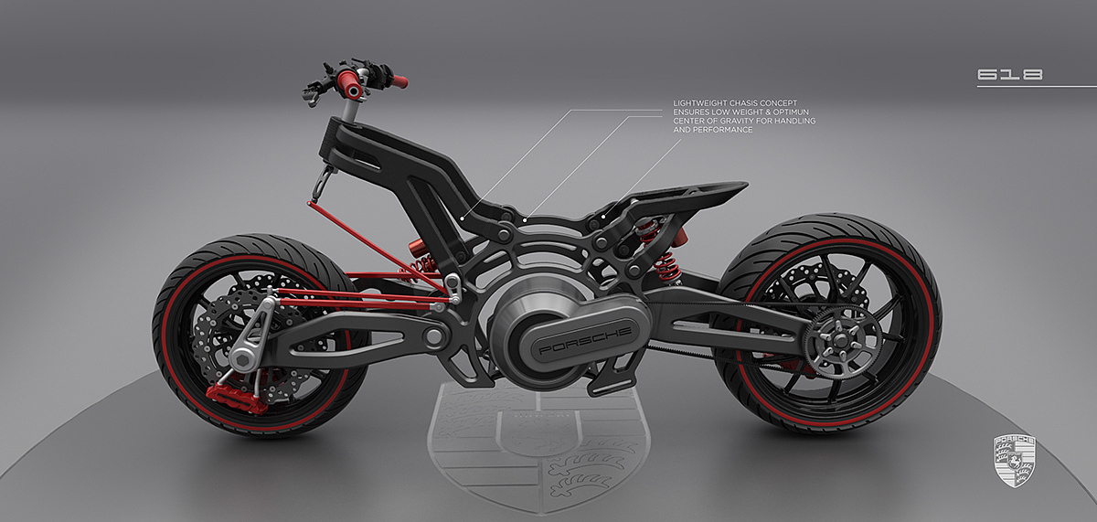 intelligence，Porsche，science and technology，industrial design，Cool，Motorcycle design，