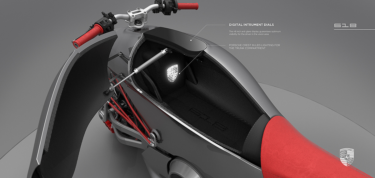 intelligence，Porsche，science and technology，industrial design，Cool，Motorcycle design，