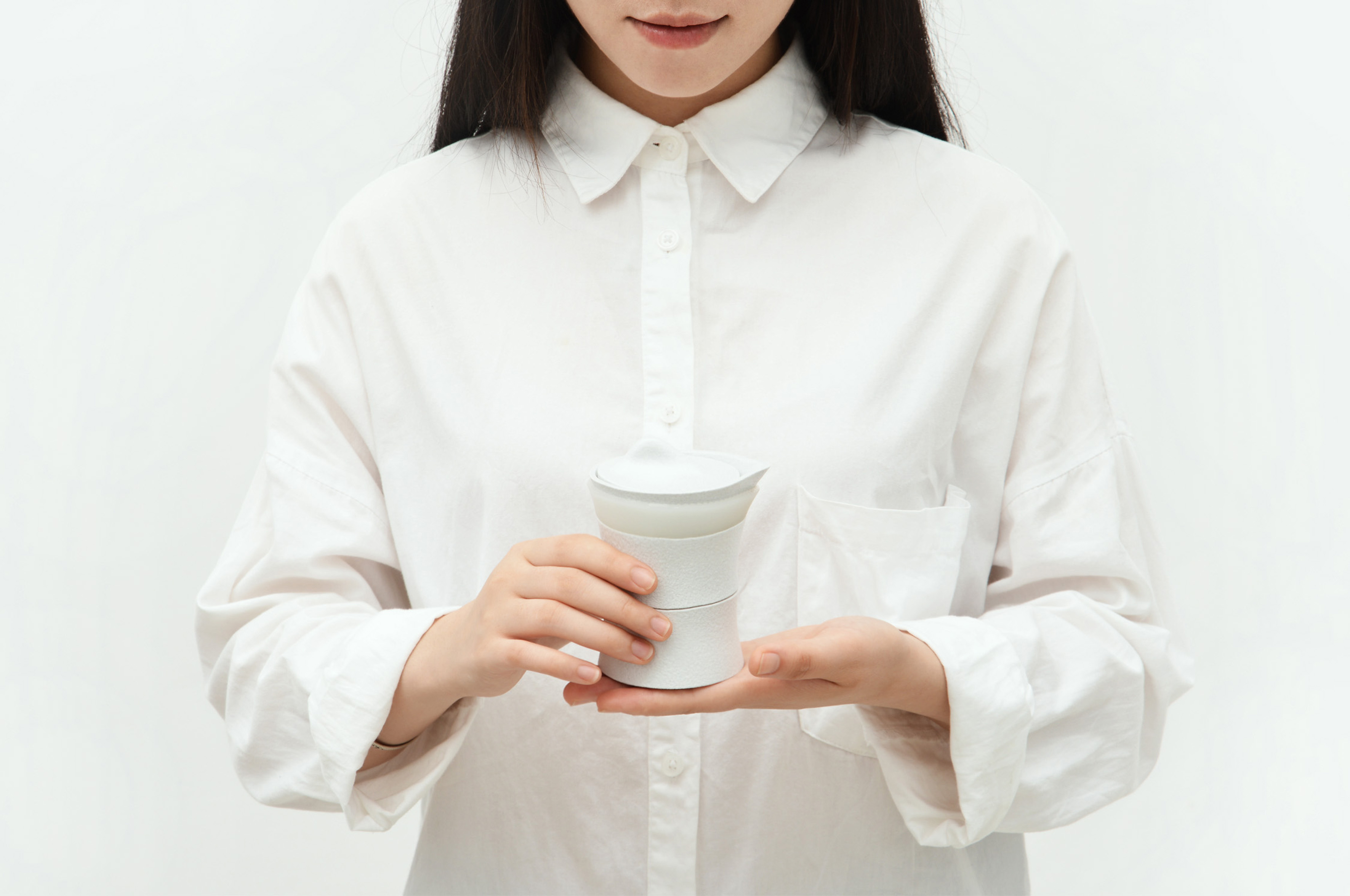 Poxi，tea set，travel，Express cup，Two cups in a pot，Simplicity，original，