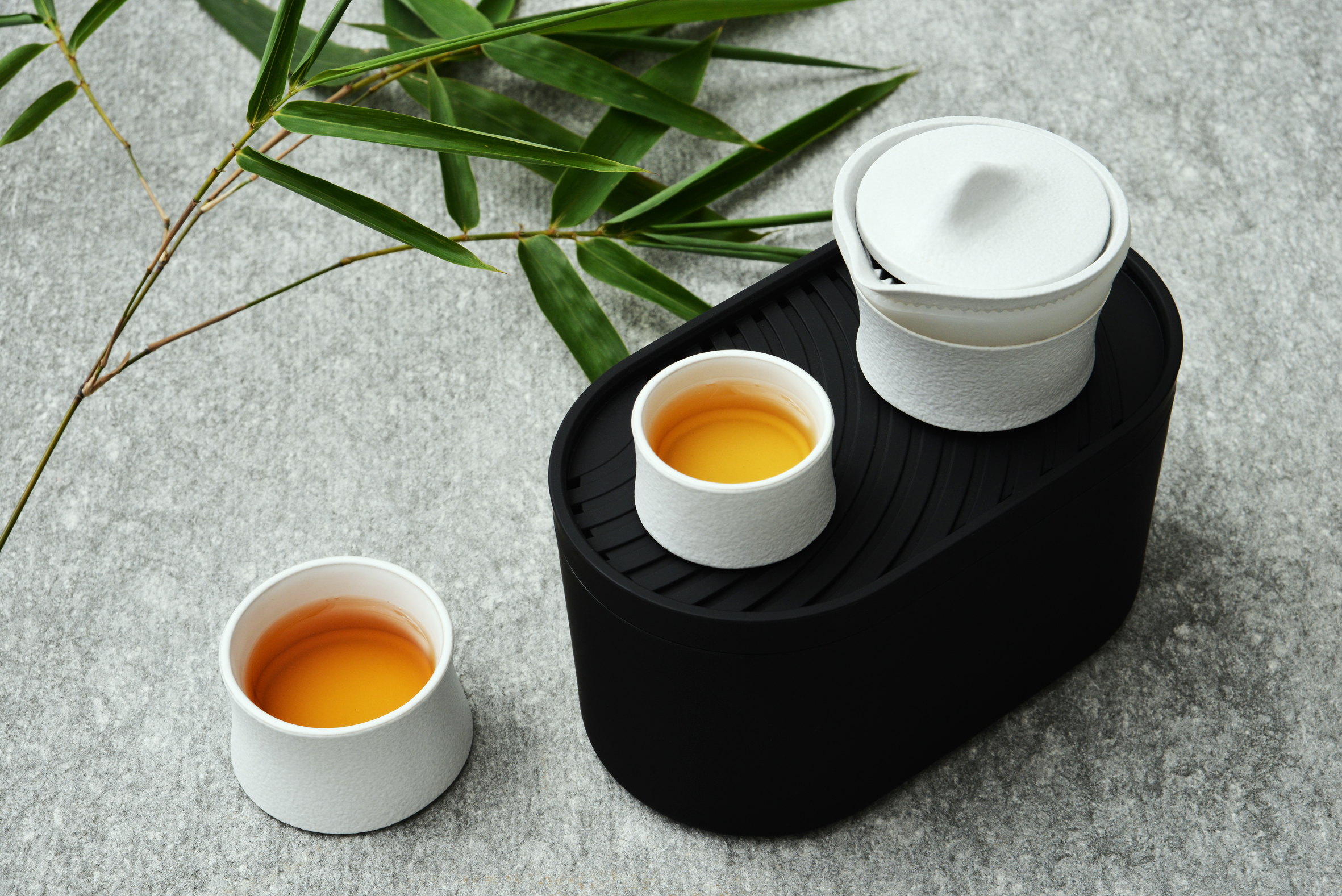 Poxi，tea set，travel，Express cup，Two cups in a pot，Simplicity，original，