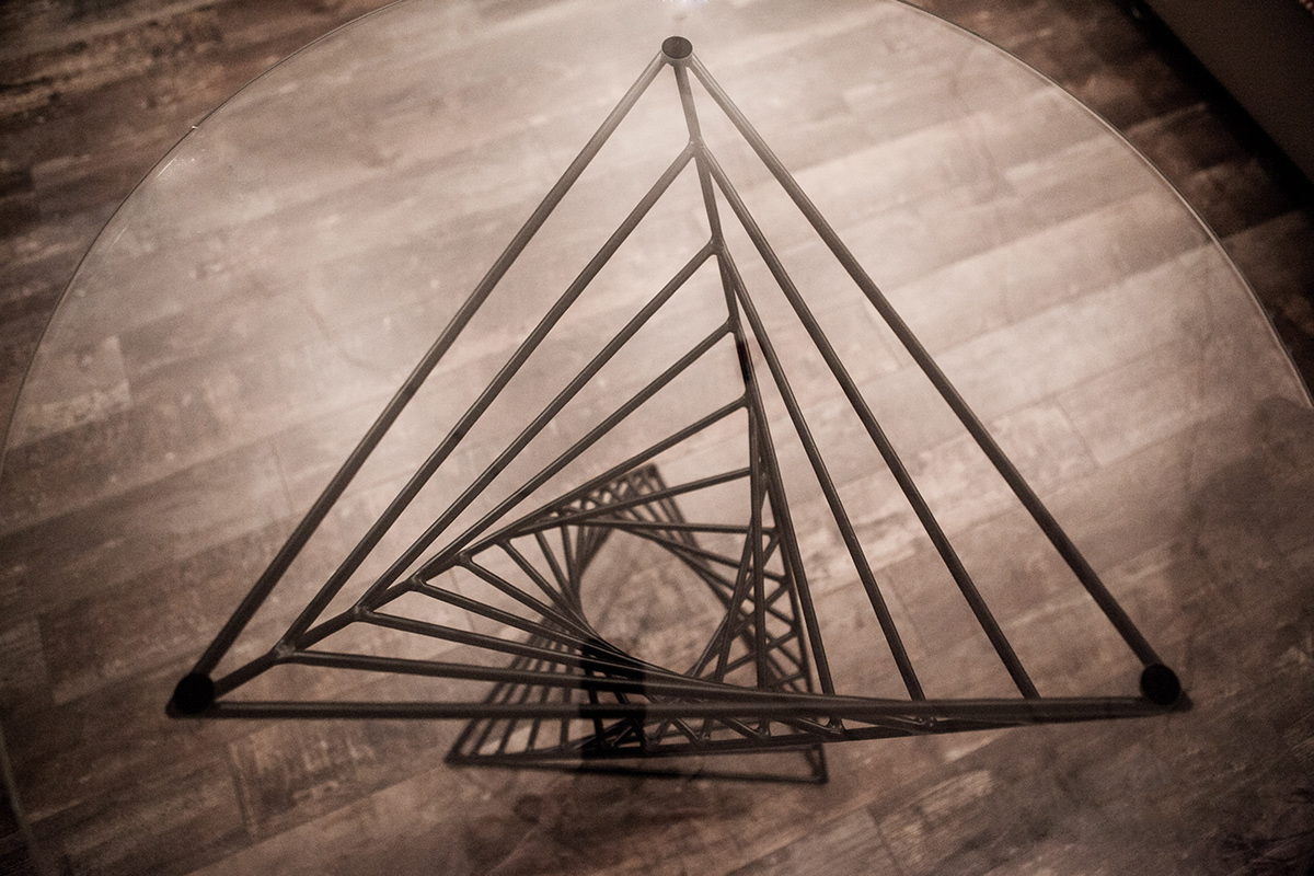 Home Furnishing，Table，Glass，Metal，Simplicity，