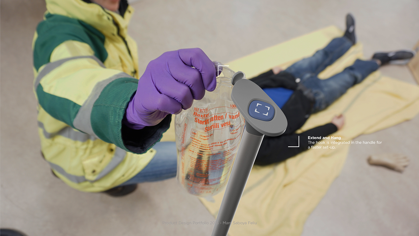 Adrenaline syringe，Foldable venous bag hook，medical care，Semi automated，lithe，Simplicity，