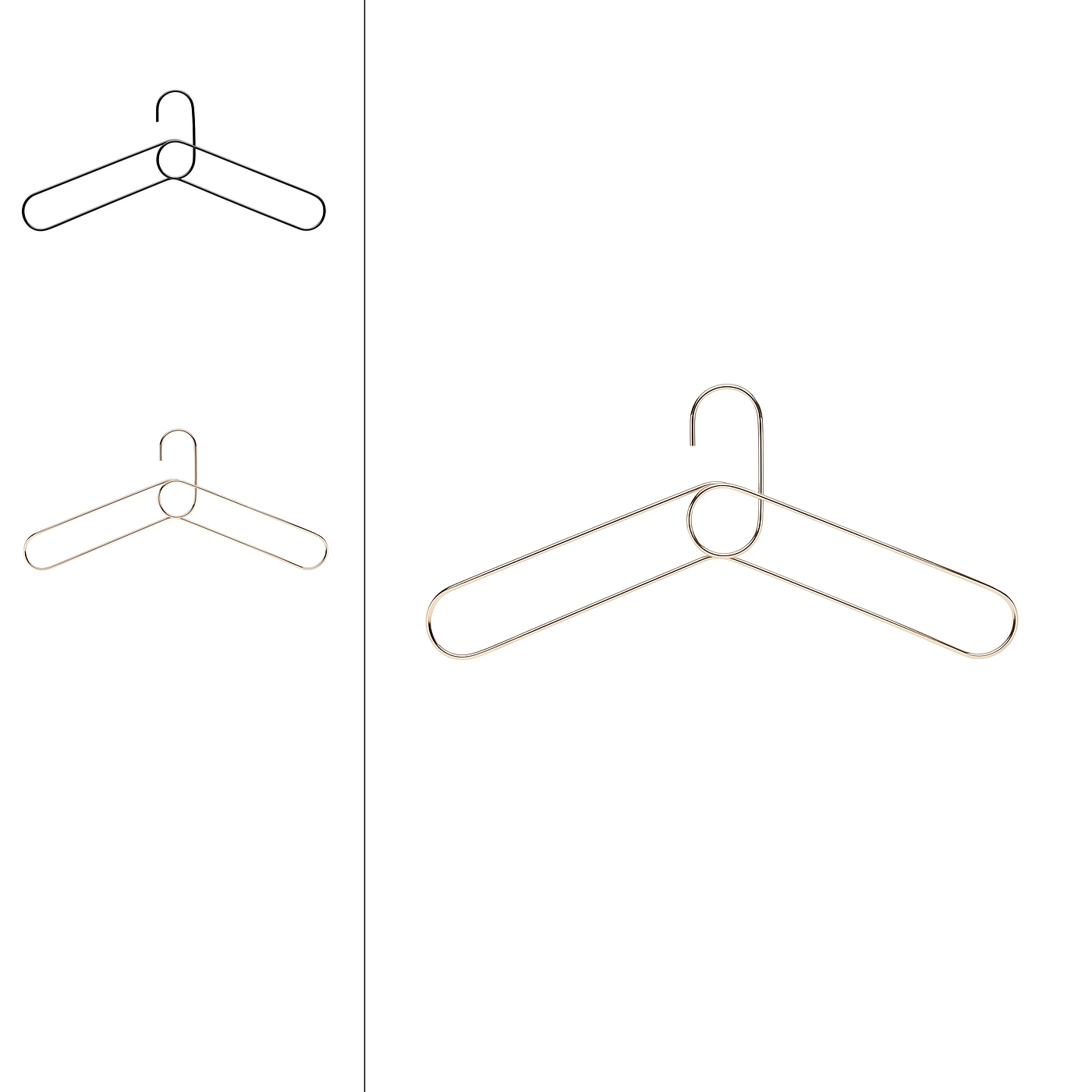 product design，Housewear & Furnishings，Minimalist style，coat hanger，